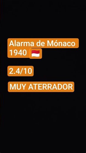 alarma de Mónaco 1940