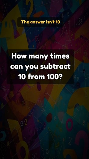 The answer isn't 10 | Math Challenge
