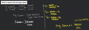 What is speed and average spee... | Filo
