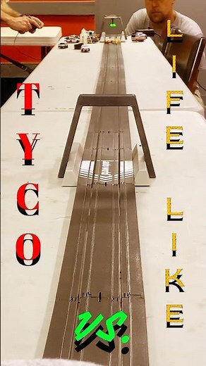 HO Slot Car Drag Racing TYCO vs. Life Like #slotcar #slotcardragracing #slotcarracing