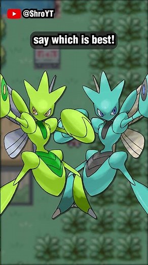 Inverting the Colors of Scyther, Scizor, Mega Scizor, and Kleavor || #shorts #pokemon #shinypokemon
