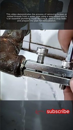 Fixing a Broken Water Pipe Thread Step by Step #shorts