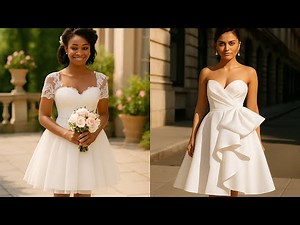40 robes de mariée courtes ultra chic - idées élégantes 2025-2026