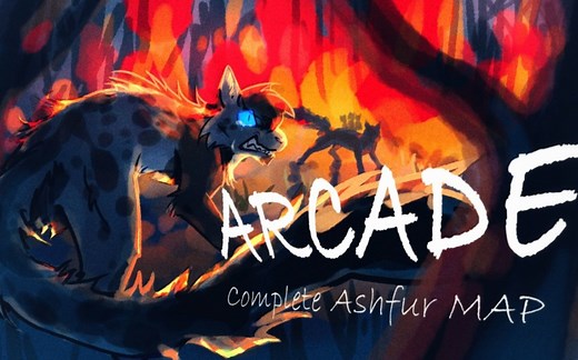 [ WARRIORS cat]猫武士 蜡毛Arcade Ashfur Complete Map