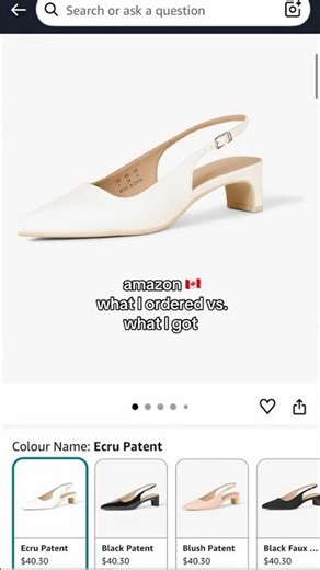 AMAZON 🇨🇦 What I Ordered VS. What I Got #amazoncanada #amazonfashion #slingbackheels