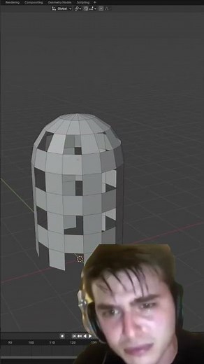 Make a bird cage in 1 minute #blender #tutorial