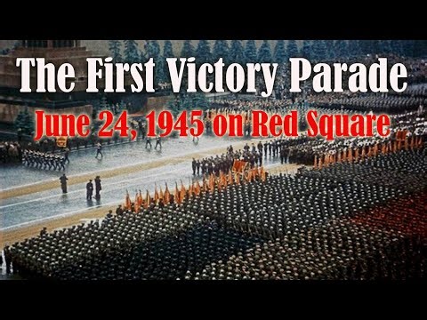 The First Victory Parade on June 24, 1945 on Red Square
