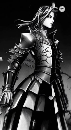 Dame Seraphine Crowe — The Black Rose Knight Every rose blooms with blood. Hers never stopped growing. #fyp #isekai #knights #otherworld #manga