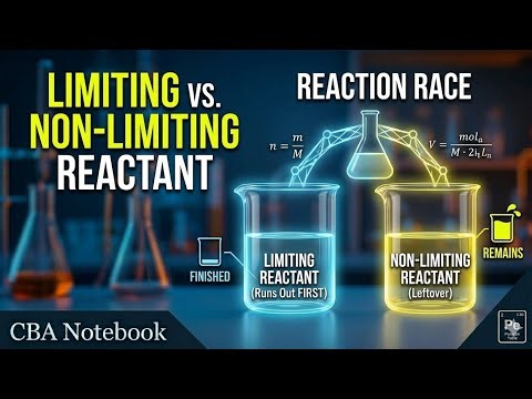 Limiting and Excess Reactants Explained | Stoichiometry Chemistry Tutorial