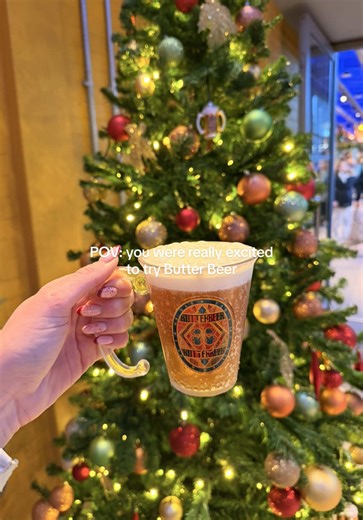 POV: you were really excited to try Butter Beer #warnerbrosstudio #butterbeer #harrypotter #newyear #fyp