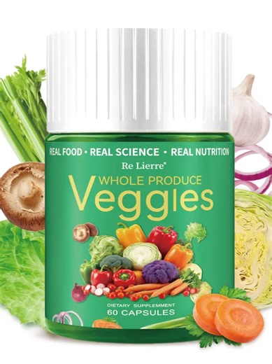 Sin Gluten El suplemento alimenticio Veggies de 60 cápsulas está formulado con vitaminas, minerales y antioxidantes provenientes de frutas y verduras, que ayudan a mantener tu sistema inmunológico fuerte, tu energía estable y tu bienestar general día tras día. Con solo 2 cápsulas al día junto con tus comidas, puedes complementar tu nutrición y asegurarte de que tu cuerpo recibe lo que necesita para funcionar mejor. ⚠️ Recomendaciones de uso y precauciones: Consumir acompañado de alimentos para m
