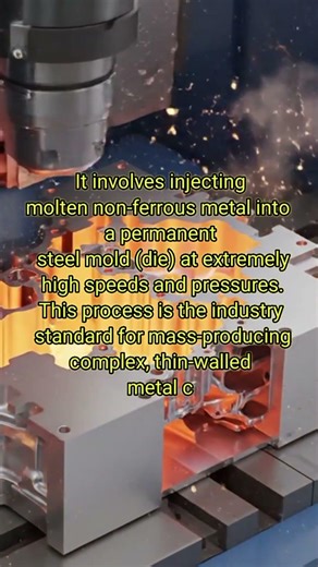 HPDC (High Pressure Die Casting) process overview #casting #mechanical #manufacturing