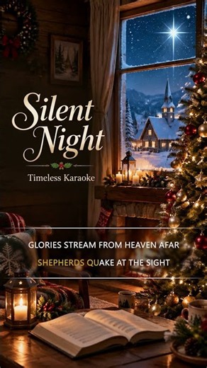 Silent Night Karaoke with Lyrics | Christmas Carol | Timeless Karaoke