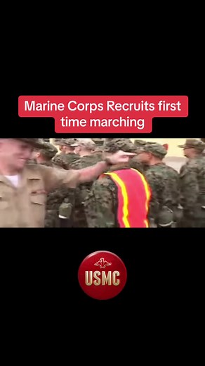 Marine Corps Recruits first time marching. #Marines #USMC #USMarines #MCRD #Bootcamp #recruittraining #army #Navy #Airforce