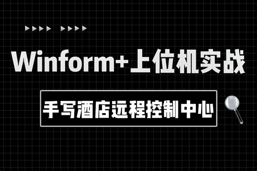 2024全新Winform 上位机实战，从零手写酒店远程控制中心（零基础实战/项目/酒店远程控制中心/系统/编程/上位机/物联网）B1315