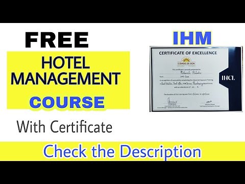 Free Online Hotel Management Course with Certificate | Hotel Management Course Online free
