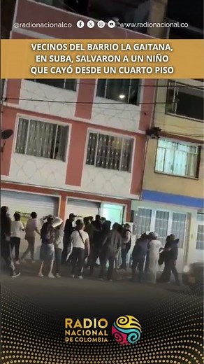 Vecinos del barrio La Gaitana, en Suba, salvaron a un niño que cayó desde un cuarto piso
