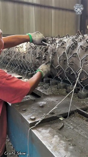 🔥 Automatic gabion mesh weaving – extremely efficient! 🛠️