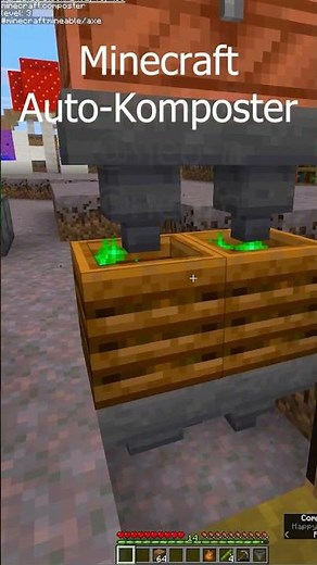Automatic composter in Minecraft – Tutorial #minecraft #automatic