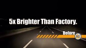 Headlight Experts H5006 LED 5.75" Round Dual Beam Glass Sealed Beam Plug and Play Conversion Kit for Classics