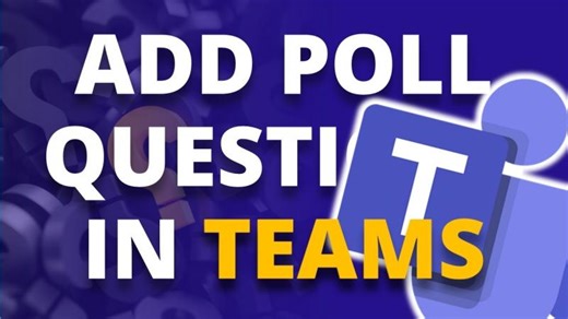 How to Add Poll Questions in Microsoft Teams 🙋🏼 [Virtual Meeting Tips]