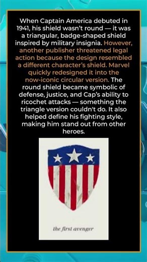 🛡️ Cap’s FIRST Shield Was NOT Round?! 😳