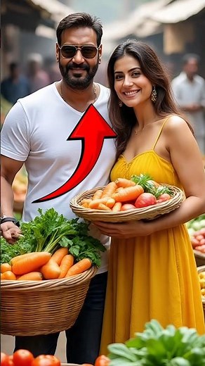 Ajay Devgan के पावर देखकर काजोल देवगन भी शौक हो गए #kajoldevgan #vegetables #power