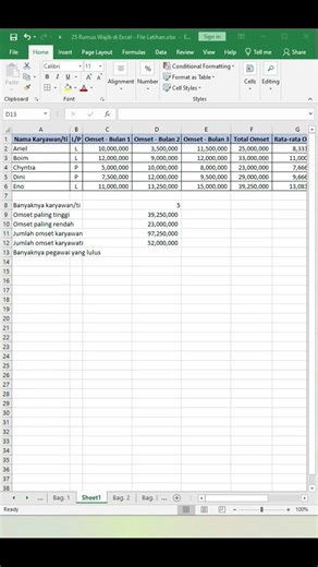 Cara Menggunakan Fungsi / Rumus / Formula COUNTIF di Ms Excel #excel #msexcel #msexceltutorial #microsoftexcel #fyp