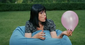 Joyful Woman Plays Balloons Imitating Reliability Stock Footage Video (100% Royalty-free) 1098293269 | Shutterstock
