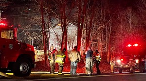 Fire crews rescue dog from house fire in Sparta overnight