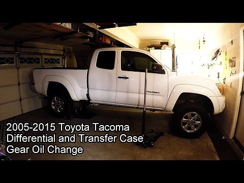 2005-2015 Toyota Tacoma 4x4 Differential and Transfer Case Oil Change