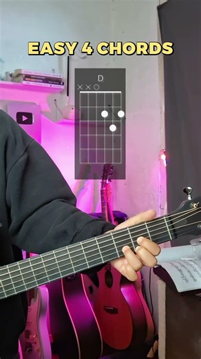Learn 4 chords for beginner