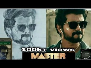 How to draw Vijay ||MASTER|| ARTZ WORLD ARTZ BY BHAAGI ||