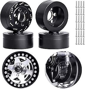 Brass RC Wheel Weights for 1.9in/2.2in Beadlock Wheel Rims 1/10 RC Crawler Car (4PCS)