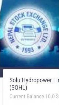 NEPSE listed 10,00,00,000 units IPO Shares of Solu Hydropower Limited (SOHL) and signed agreement.