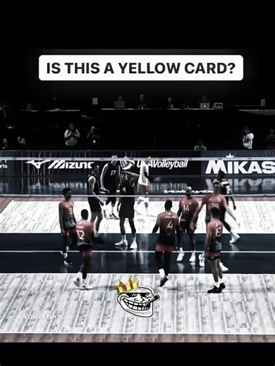 Is This a Yellow card? 👀🤔 [subscribe] #haikyuu #volleyball #trending #youtubeshorts