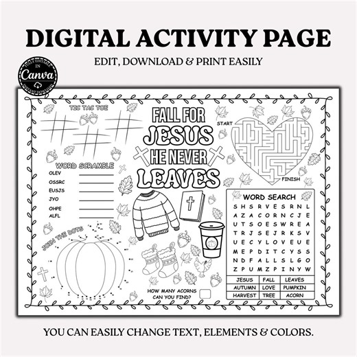 Jesus Activity Page Printable, Christian Christmas Coloring Sheet for Kids, Nativity Activity Placemat, Bible Craft - Etsy