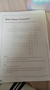 Solve the following solar power crossword:AcrossWhat name is... | Filo