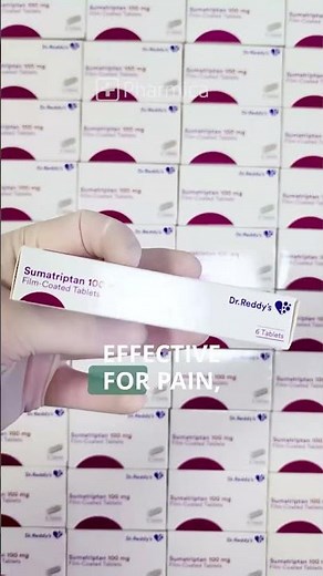 Sumatriptan 💊treats acute migraine attacks and cluster headaches. #pharmacy #medication