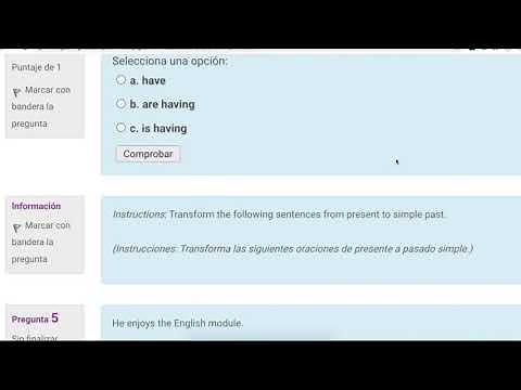 Módulo 7 Bloque A Semana 4 Actividad formativa 7. Guess the tenses