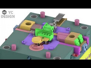 luminum die-casting mold design case With slider mechanism Exhaust system design（042）