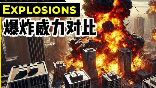 炸弹爆炸威力对比