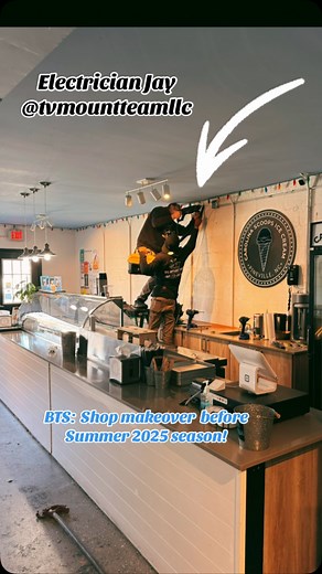 New TV Menu Boards! 📺 • #carolinascoops #shop #makeover #summer #season #icecreamshop #menu #exploer | Carolina Scoops Ice Cream