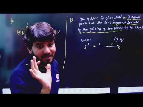 Concept of section formula with "Question" || by Arvind sir
