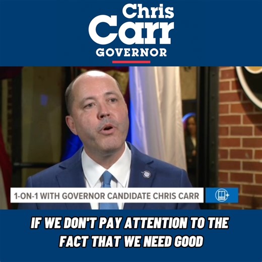 Candidate quality matters. If we want to win in 2026, it starts with leaders who can lead with integrity and keep Georgia moving forward. 11Alive | Chris Carr