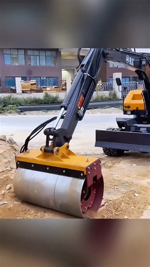 JINGGONG Road Roller is crushing it at the construction frontline! Strong power & smooth compaction, suitable for subgrade, pavement and square construction. | JingGong Excavator Machinery
