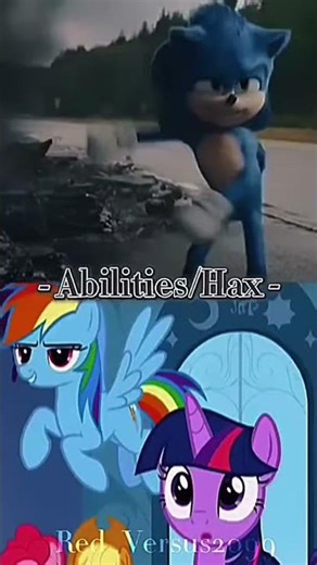 Sonic Vs Rainbow Dash Shorts
