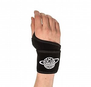 Wrist Brace - | One Size Fits All | Color: Black | For All Leisure and Sports Activities | Fits Left and Right Hand | Breathable Material