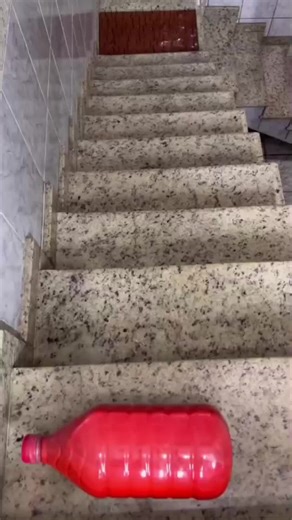 Physics Experiment: Breaking Bottles on Stairs