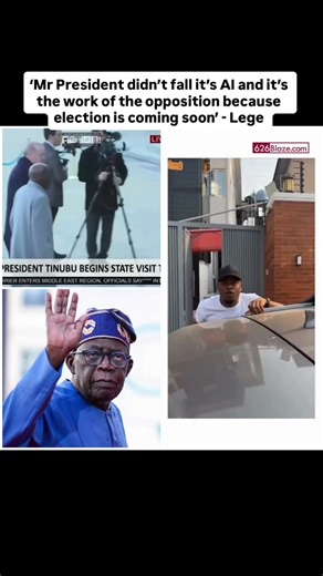 Lege claims the video of the president falling Turkey is AI-generated and alleges it was created by the opposition to cause distraction ahead of the elections. #legemiami #viral #fyp #trend #tinubu